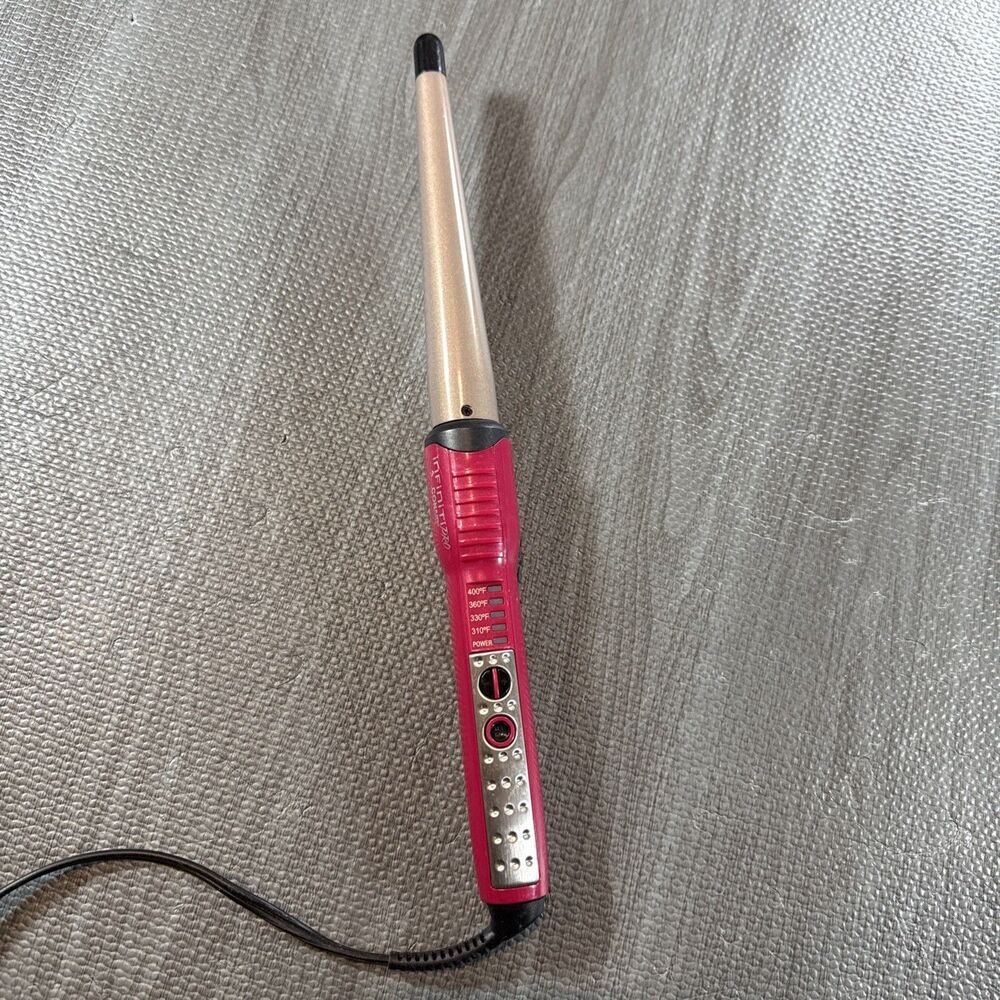 Infiniti Pro by Conair Tourmaline Ceramic Curling Wand; 1-inch to 1/2-inch Pink